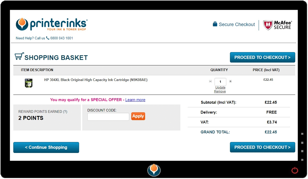 How to use discount codes - Printerinks